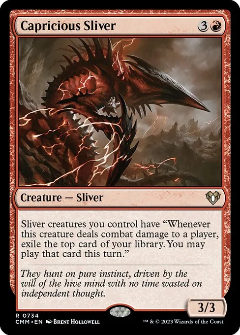 Capricious Sliver · Commander Masters 734/1067