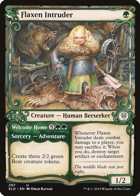 Flaxen Intruder // Welcome Home · Throne of Eldraine 297/398
