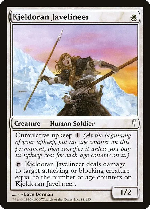 Kjeldoran Javelineer · Coldsnap 11/155