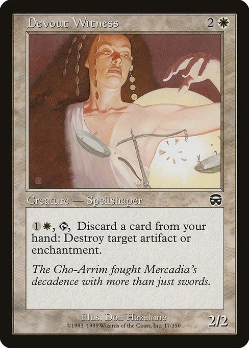 Devout Witness · Mercadian Masques 17/350