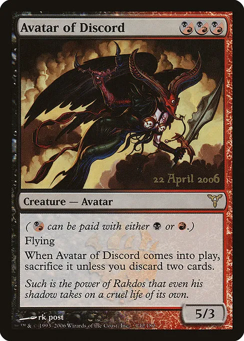 Avatar of Discord · Dissension Promos 140★/2