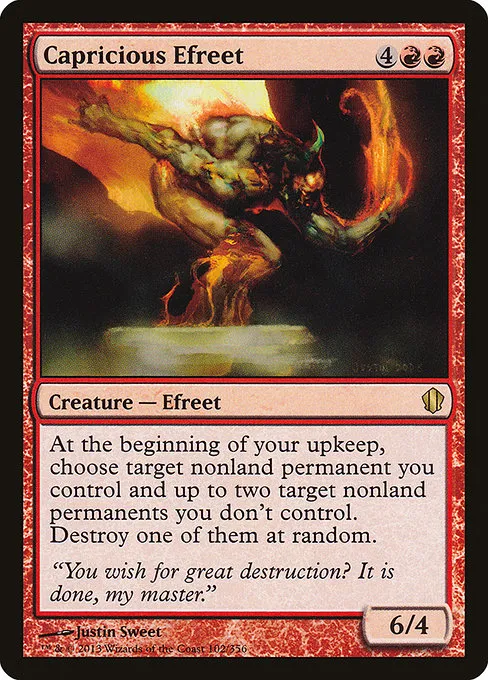 Capricious Efreet · Commander 2013 102/356