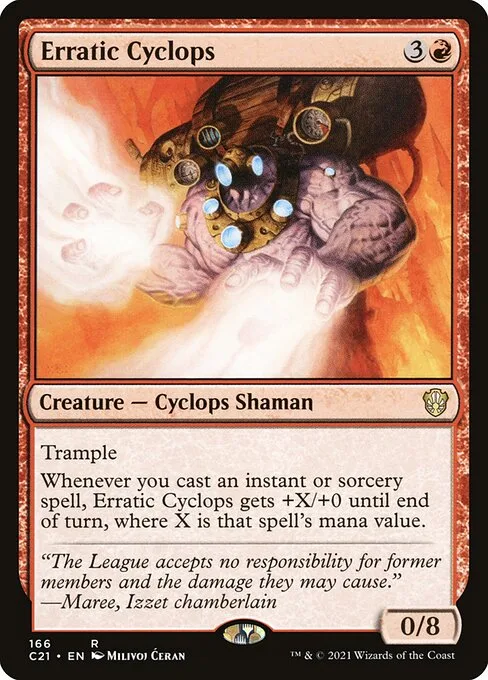 Erratic Cyclops · Commander 2021 166/409