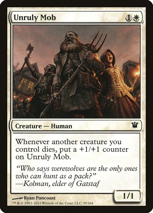 Unruly Mob · Innistrad 39/264