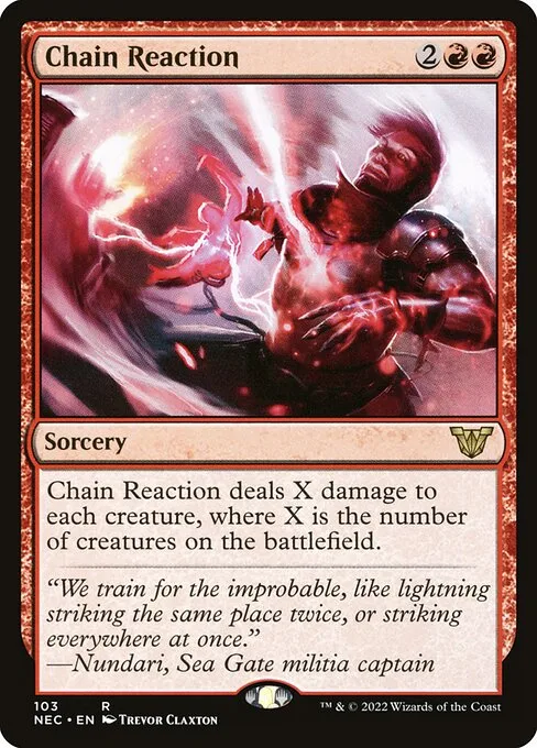 Chain Reaction · Neon Dynasty Commander 103/179