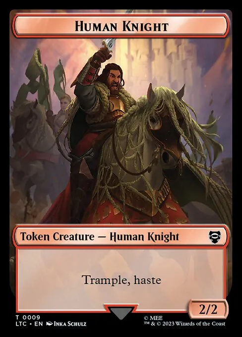 Human Knight · Tales of Middle-earth Commander Tokens 9/15