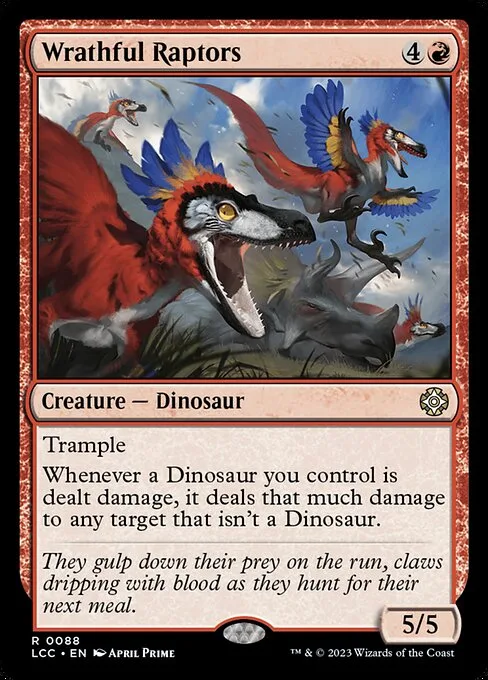 Wrathful Raptors · The Lost Caverns of Ixalan Commander 88/370