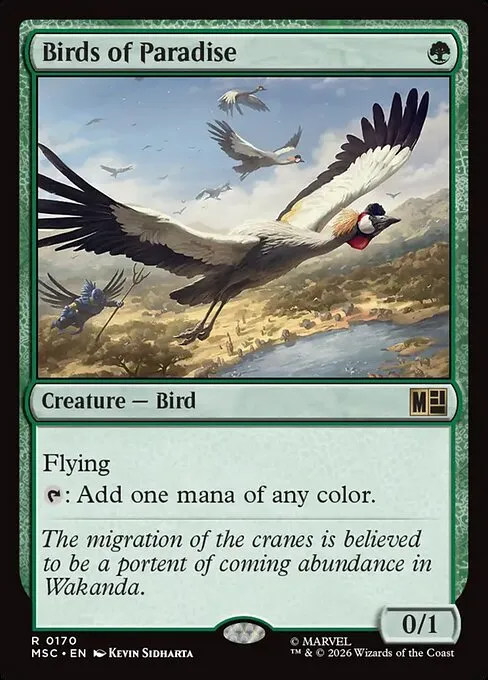 Birds of Paradise · Marvel Super Heroes Commander 170/9
