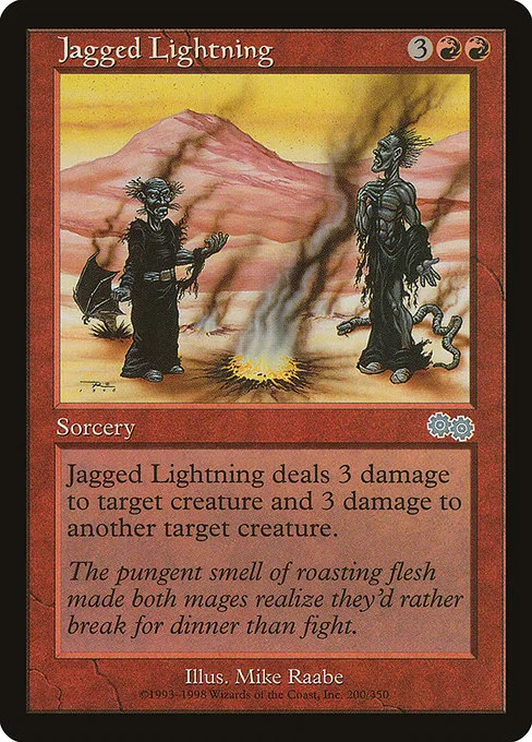 Jagged Lightning · Urza's Saga 200/357