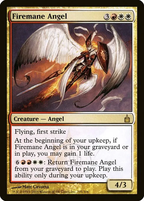 Firemane Angel · Ravnica: City of Guilds 205/306