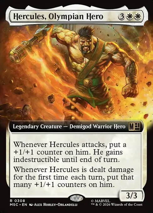 Hercules, Olympian Hero · Marvel Super Heroes Commander 308/9