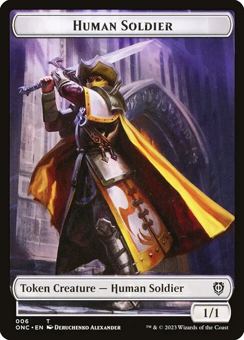 Human Soldier · Phyrexia: All Will Be One Commander Tokens 6/23