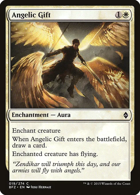 Angelic Gift · Battle for Zendikar 19/299
