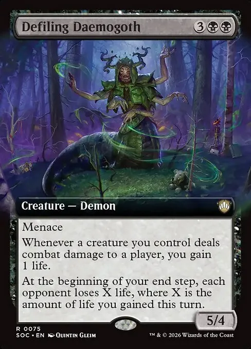 Defiling Daemogoth · Secrets of Strixhaven Commander 75/426