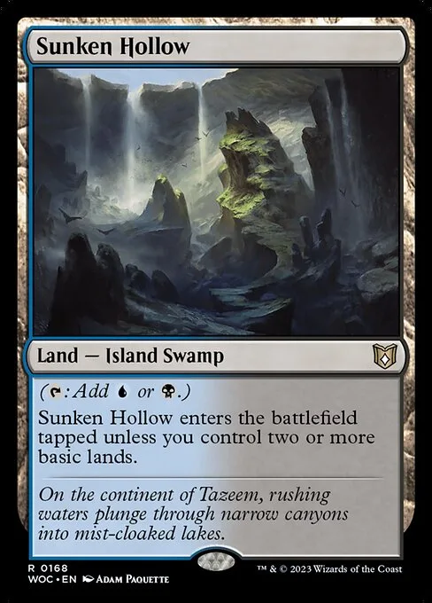 Sunken Hollow · Wilds of Eldraine Commander 168/173