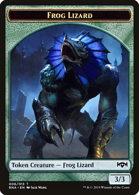 Frog Lizard · Ravnica Allegiance Tokens 6/13