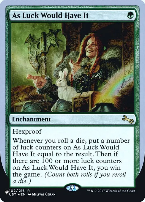 As Luck Would Have It · The List (Unfinity Foil Edition) 33/62