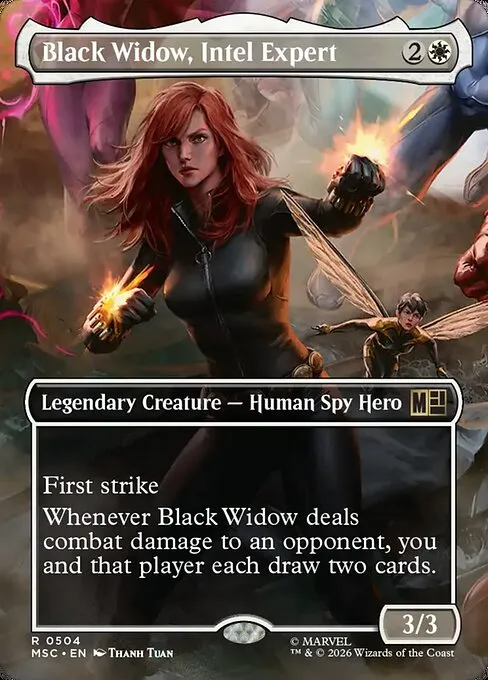 Black Widow, Intel Expert · Marvel Super Heroes Commander 504/9