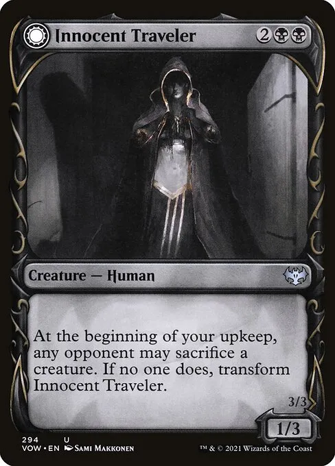 Innocent Traveler // Malicious Invader · Innistrad: Crimson Vow 294/423