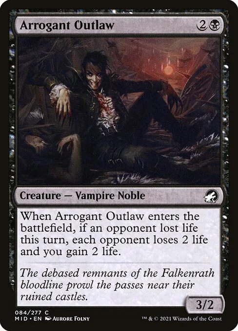 Arrogant Outlaw · Innistrad: Midnight Hunt 84/399