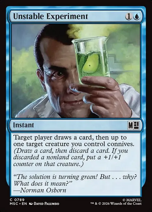 Unstable Experiment · Marvel Super Heroes Commander 789/9