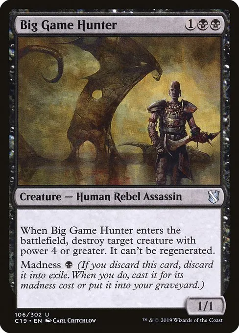 Big Game Hunter · Commander 2019 106/302