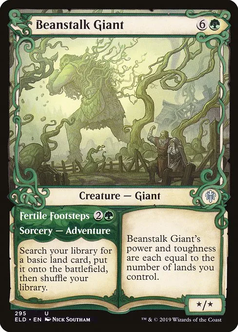 Beanstalk Giant // Fertile Footsteps · Throne of Eldraine 295/398