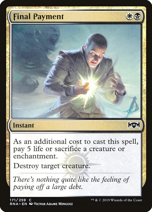 Final Payment · Ravnica Allegiance 171/273