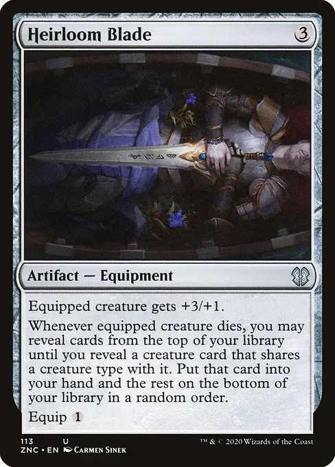 Heirloom Blade · Zendikar Rising Commander 113/142