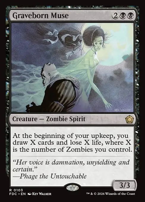 Graveborn Muse · Foundations Commander 103/3