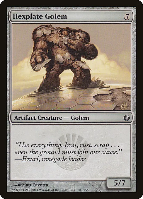Hexplate Golem · Mirrodin Besieged 109/155
