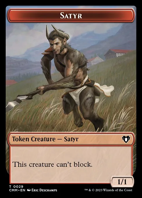 Satyr · Commander Masters Tokens 29/81