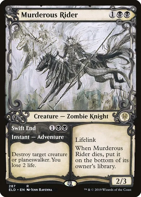 Murderous Rider // Swift End · Throne of Eldraine 287/398