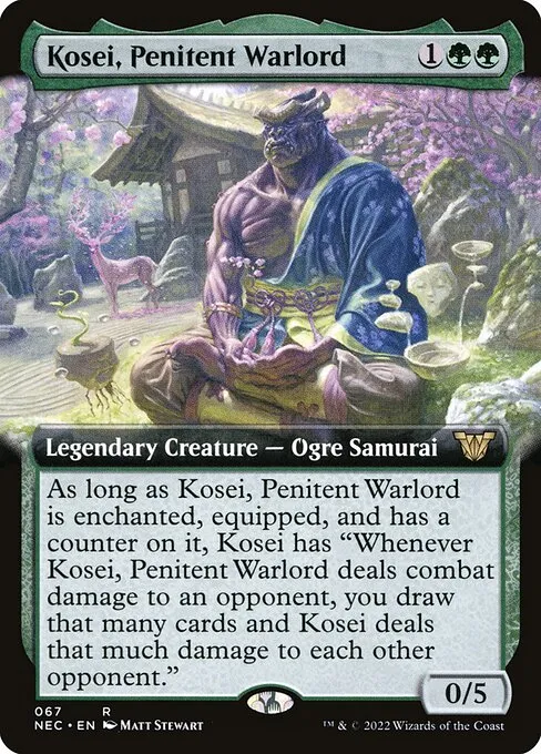 Kosei, Penitent Warlord · Neon Dynasty Commander 67/179