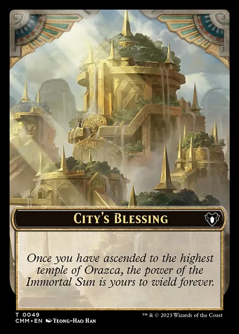 City's Blessing · Commander Masters Tokens 49/81