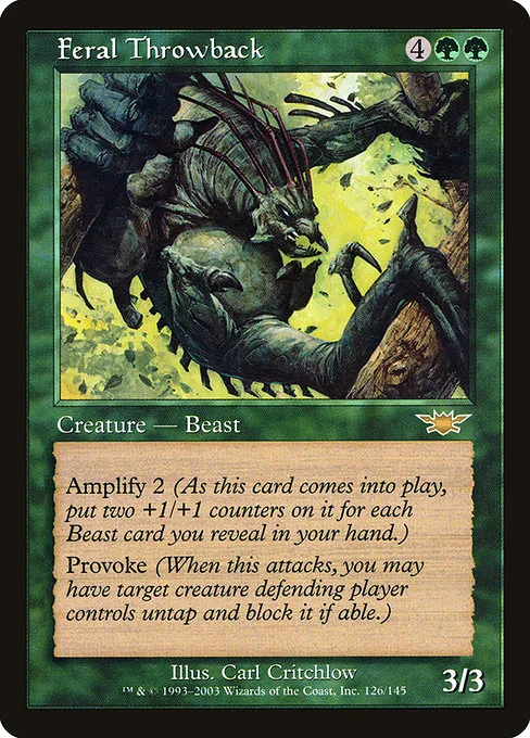 Feral Throwback · Legions 126/145