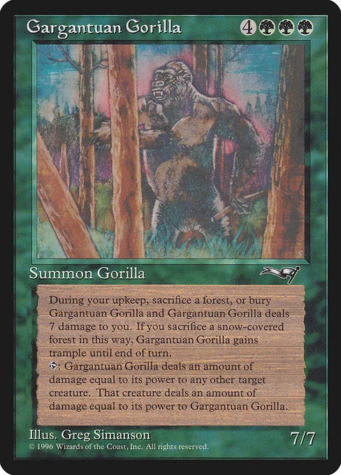 Gargantuan Gorilla · Alliances 91/199