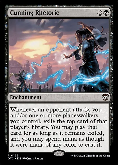 Cunning Rhetoric · Outlaws of Thunder Junction Commander 129/342