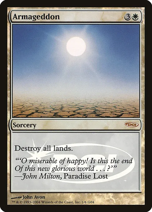 Armageddon · Judge Gift Cards 2004 1/6