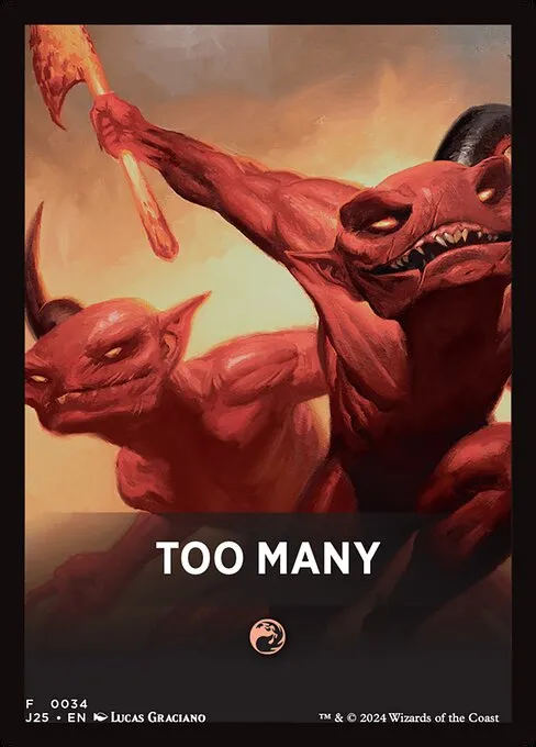 Too Many · Foundations Jumpstart Front Cards 34/46