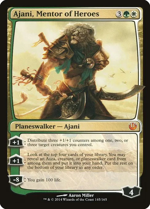 Ajani, Mentor of Heroes · Journey into Nyx 145/165