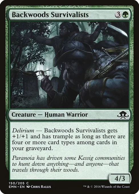 Backwoods Survivalists · Eldritch Moon 150/208