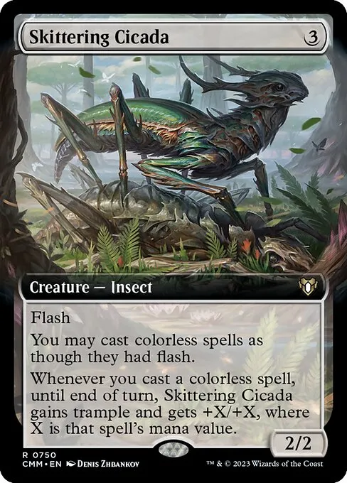 Skittering Cicada · Commander Masters 750/1067