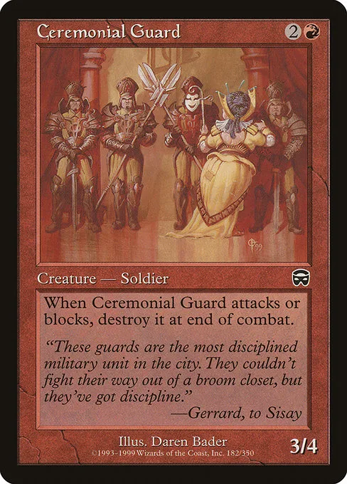 Ceremonial Guard · Mercadian Masques 182/350
