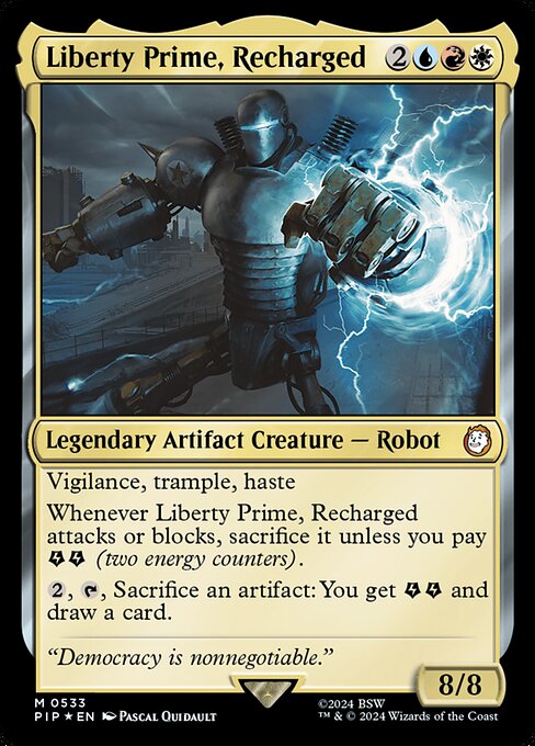 Liberty Prime, Recharged · Fallout 533/1068