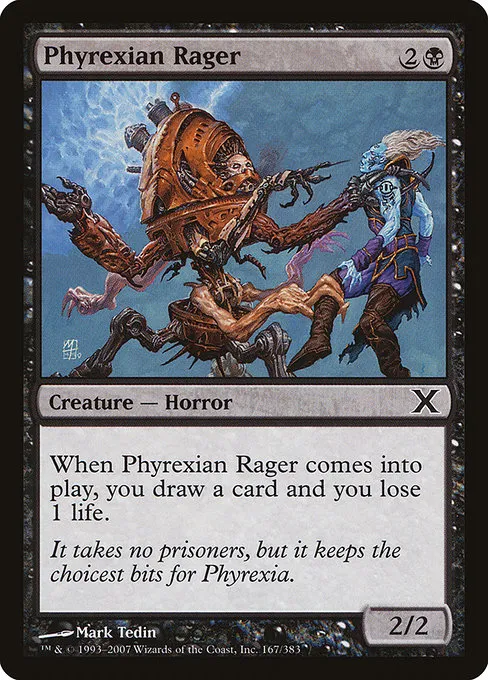 Phyrexian Rager · Tenth Edition 167/510