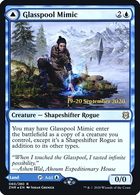 Glasspool Mimic // Glasspool Shore · Zendikar Rising Promos 60s/153
