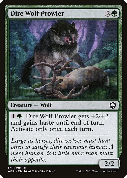 Dire Wolf Prowler · Adventures in the Forgotten Realms 179/424
