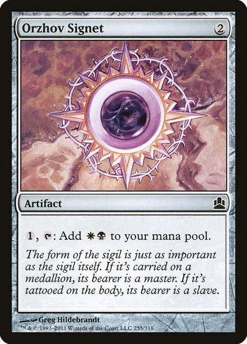 Orzhov Signet · Commander 2011 255/318