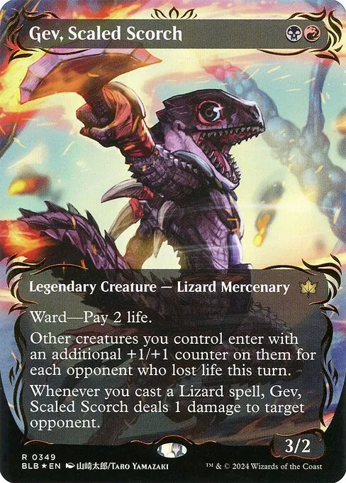 Gev, Scaled Scorch · Bloomburrow 349/398